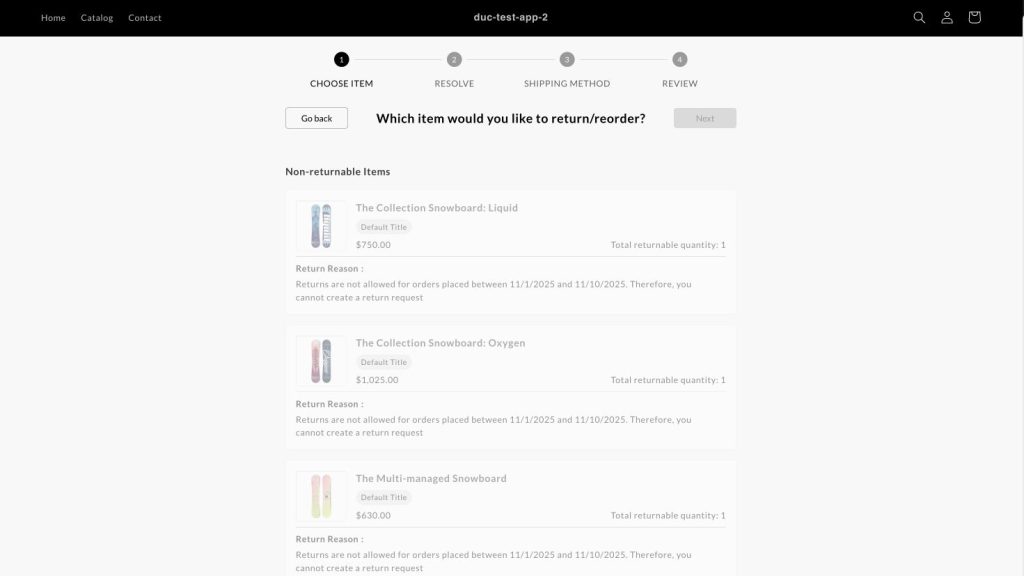 Set Order Date Range Policy