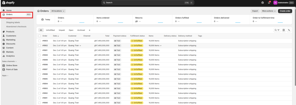 Add Tracking Numbers to Your Orders