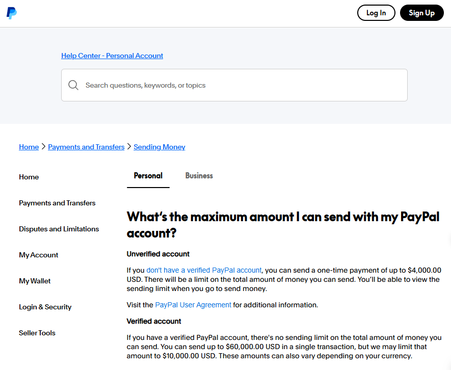 How Verification Affects Your PayPal Transfer Limit?