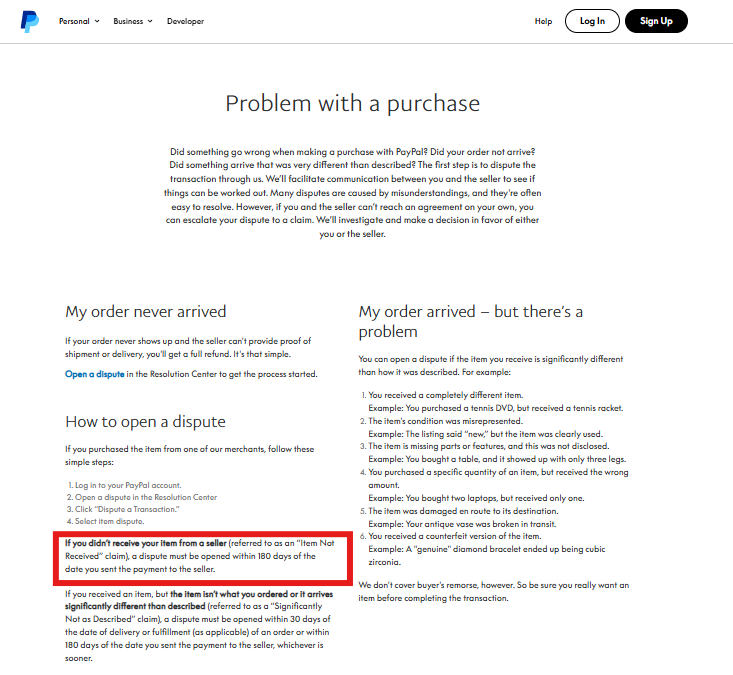 Understand PayPal Refund Policy If Scammed