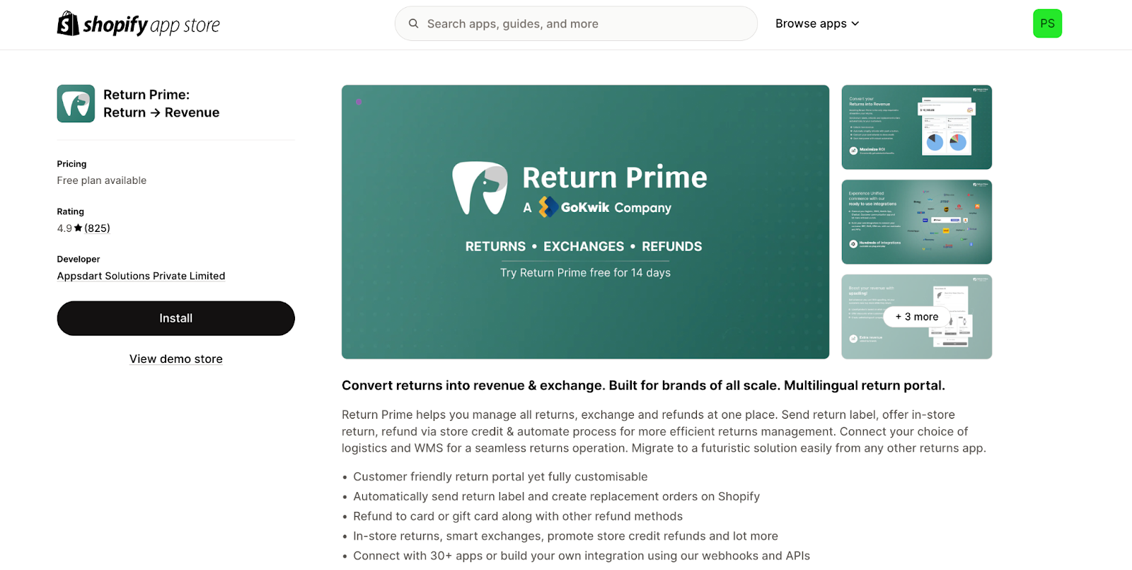 Return Prime: Return & Exchange Portal