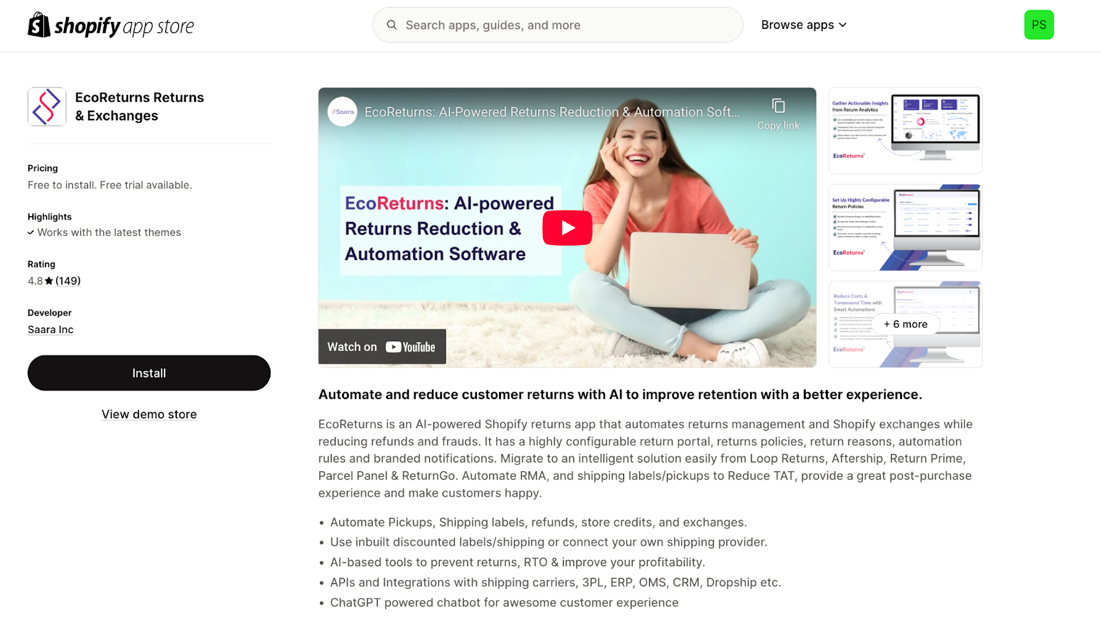 EcoReturns Returns & Exchanges