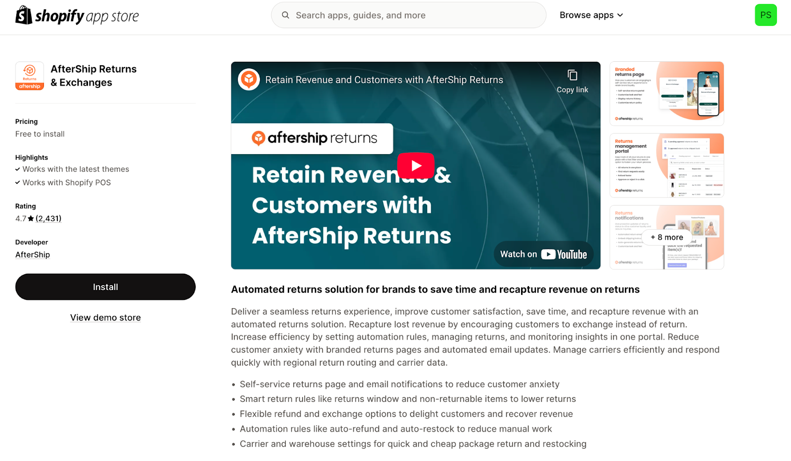 AfterShip Returns & Exchanges