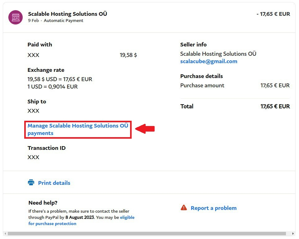 Check Transaction Details