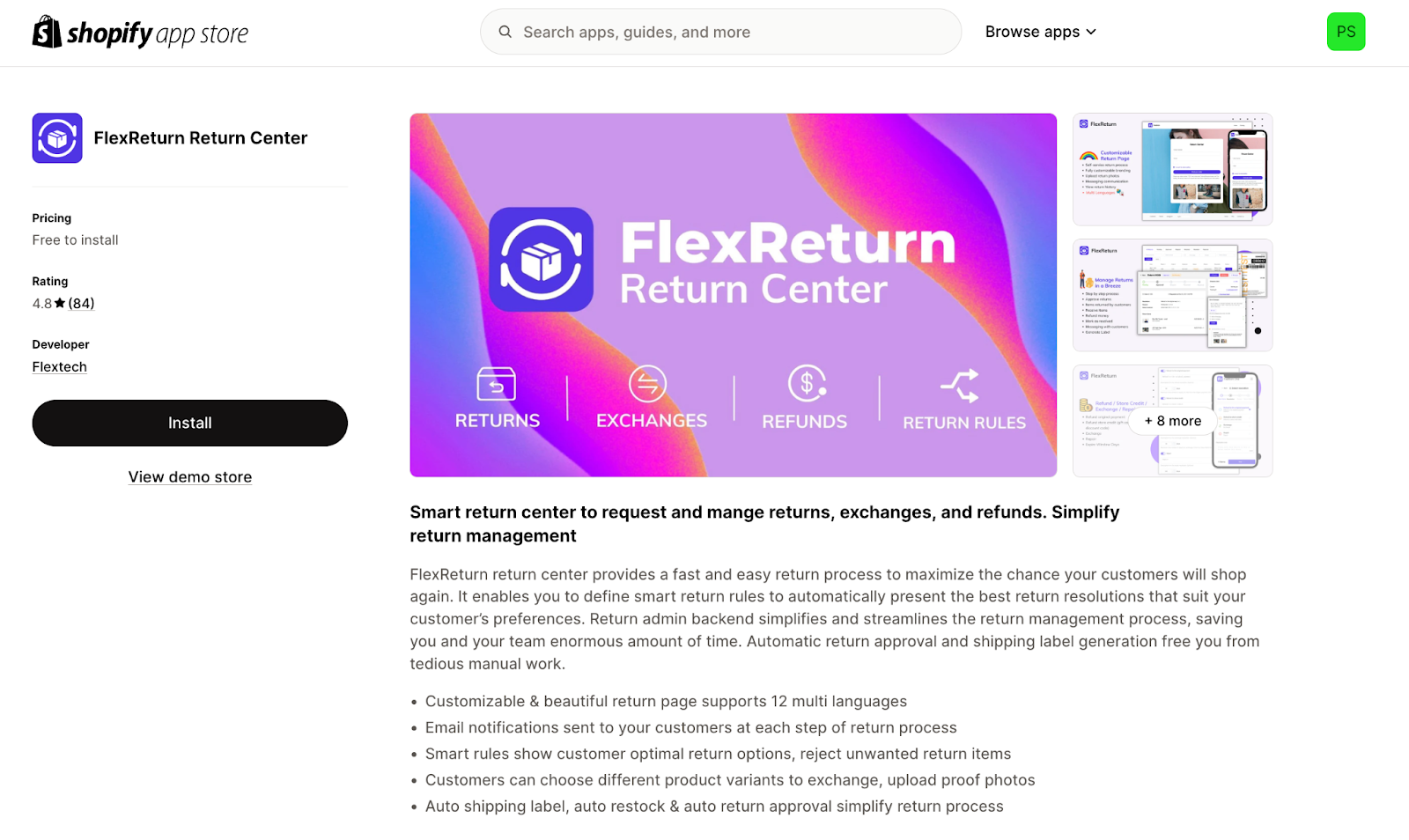 FlexReturn Return Center
