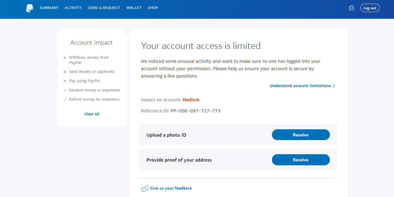 How to Fix a PayPal Account Is Limited? 